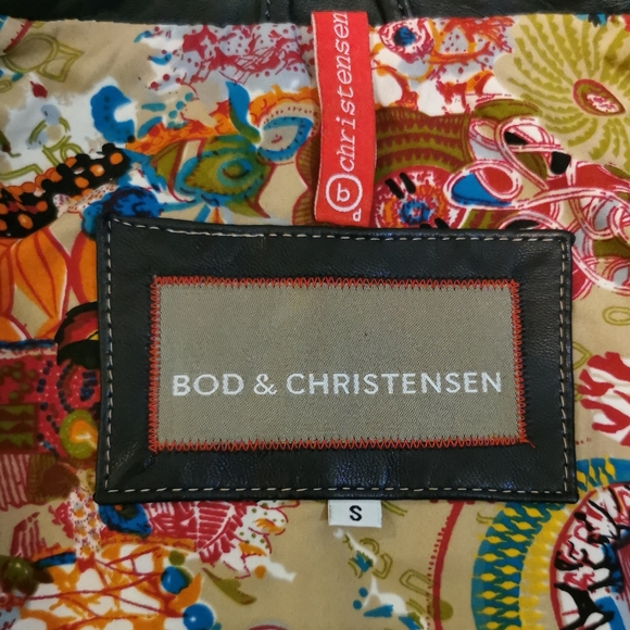 Bod & Christensen genuine leather vest - blue black - Picture 8 of 10